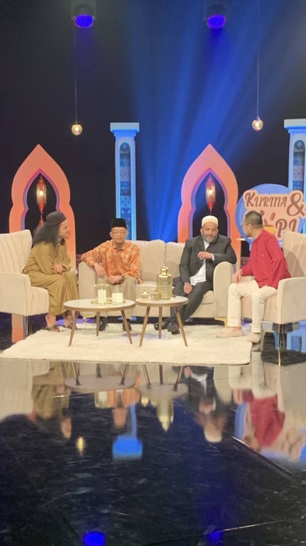 Dr. Onn as a panel guest on a television programme