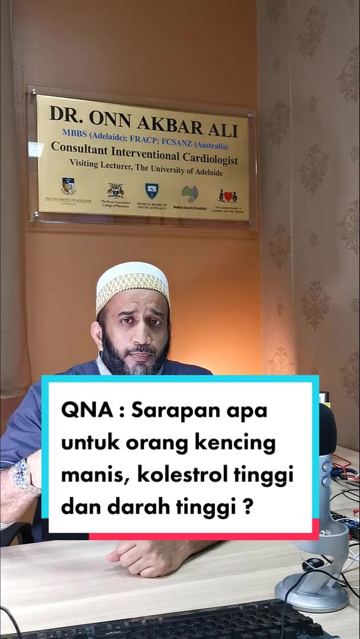 Sarapan Apa Untuk Orang Kencing Manis, Kolesterol Tinggi Dan Darah Tinggi?